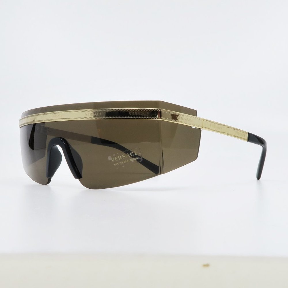 VERSACE MOD 2208 1002/3G Unisex Shield Rimless - Picture 2 of 8